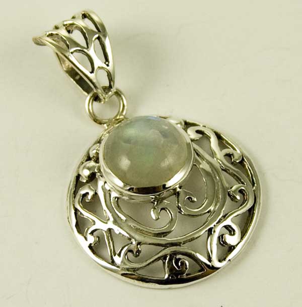 Silver Pendant Labradorite L4cm