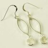 Silver Earring Fancy Drop Labradorite