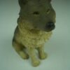 Wolf Sitting Resin 4.5 Inch