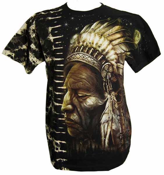 T-Shirt Large Tye Dye Indian
