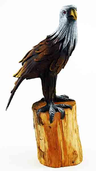 Eagle Painted Wooden 10 Inch (H)