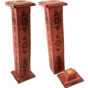 Incense Holder Tower Pink