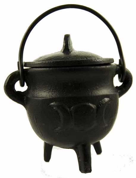 Cauldron Black Pagan Moon 11cm