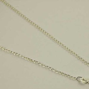 Silver Chain Long Curb 20 Inch