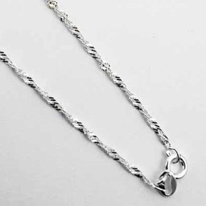 Silver Chain Curb 22 Inch